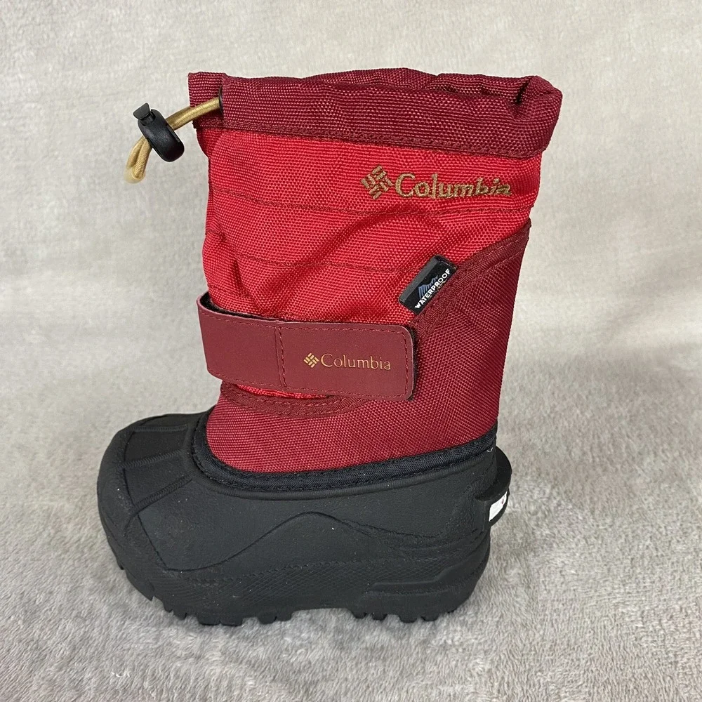 Columbia Powderbug Plus Snow Boot Toddler 6 Red Waterproof Insulated NEW